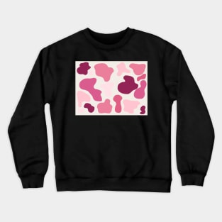 Pink Cow pattern Crewneck Sweatshirt